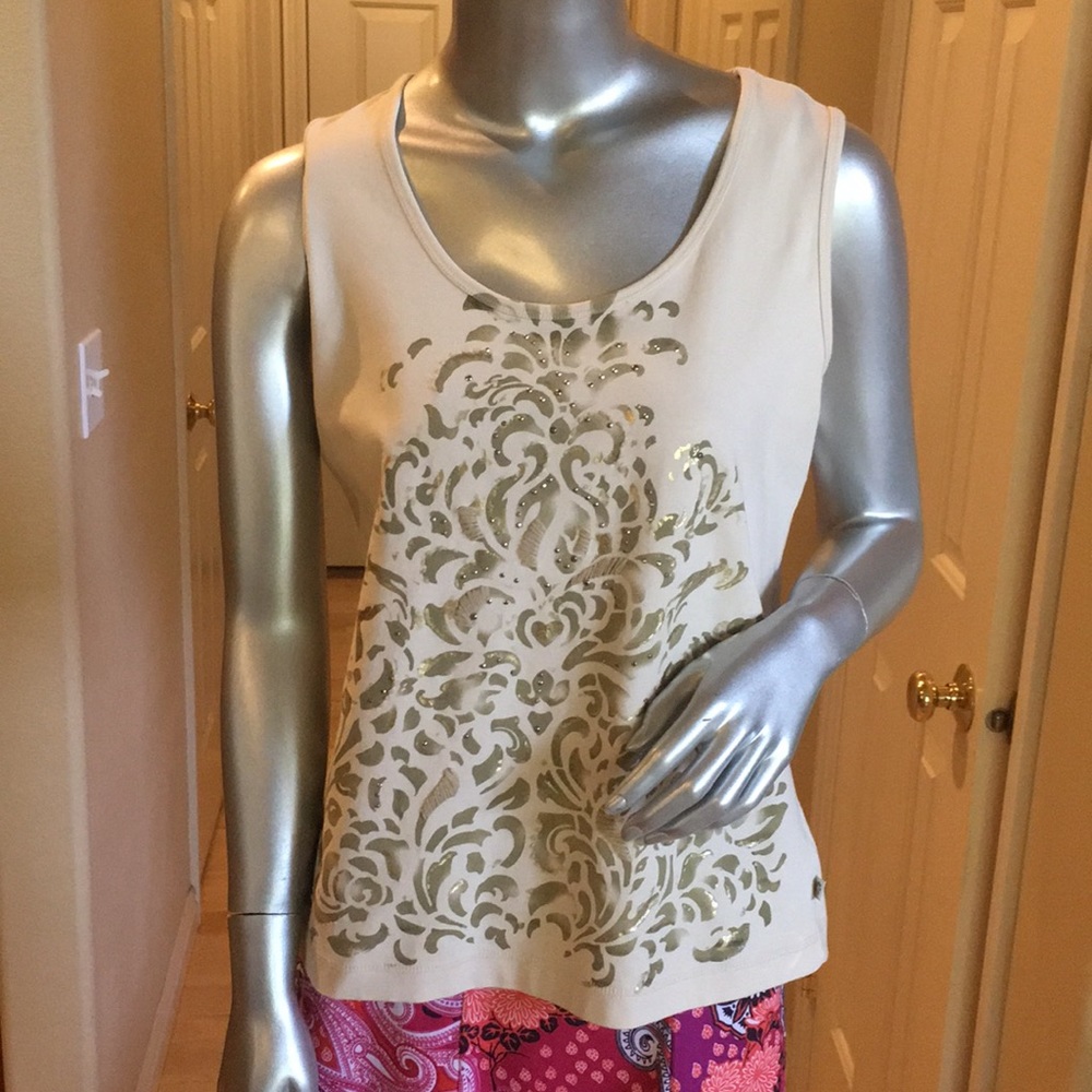 Zenergy by Chico’s print tank top cotton/s…